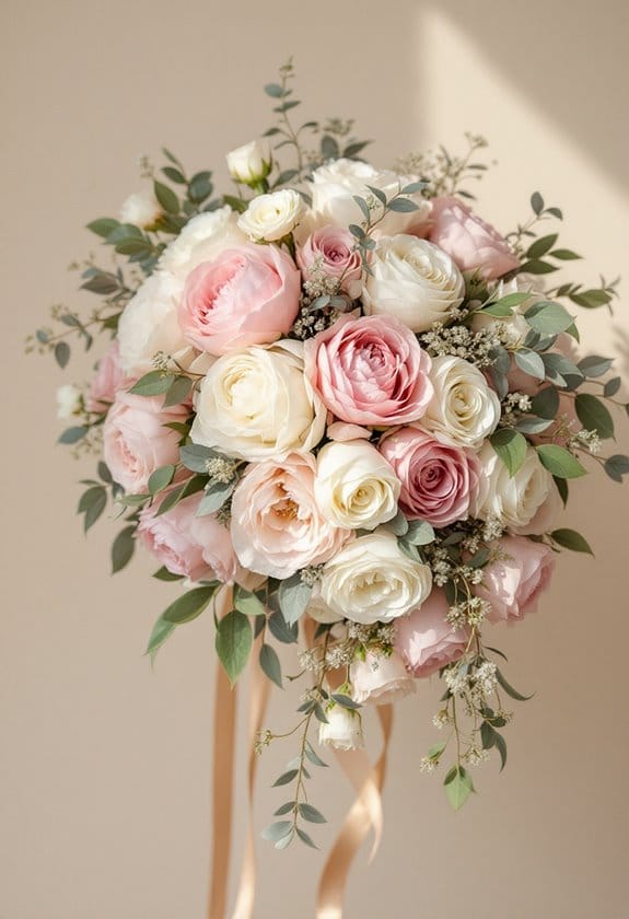 choosing pink rose bouquets