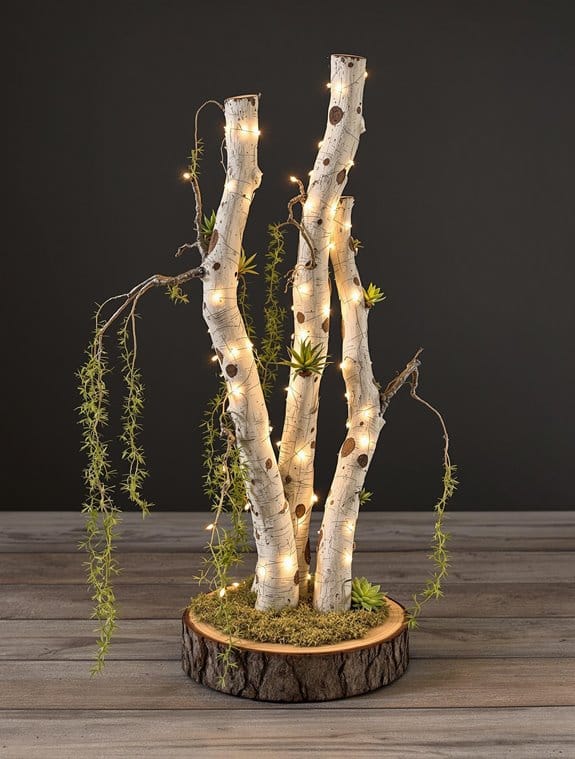 artistic illuminated tree designs