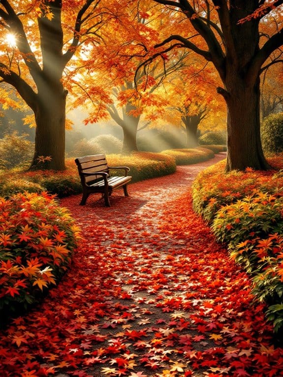 autumn leaf aisle decorations