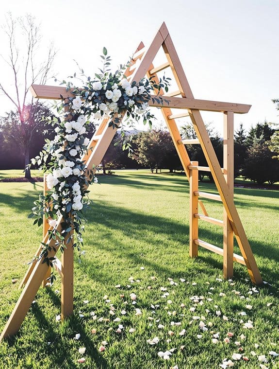 beautiful wedding ceremony backdrop