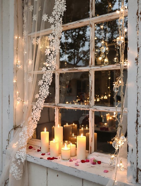 candlelit window decor ideas