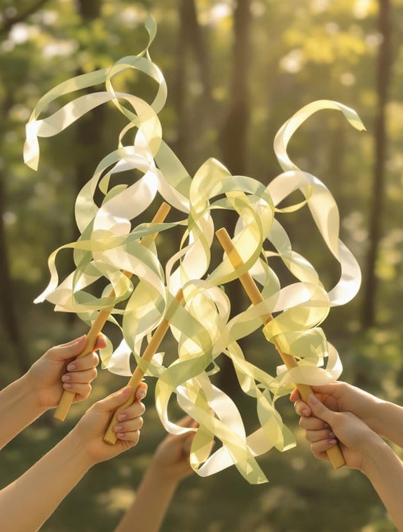 colorful swirling dance tools