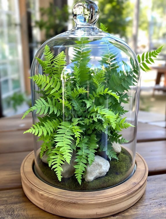 diverse assortment of ferns