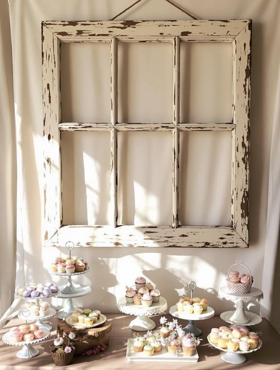 elegant dessert table display