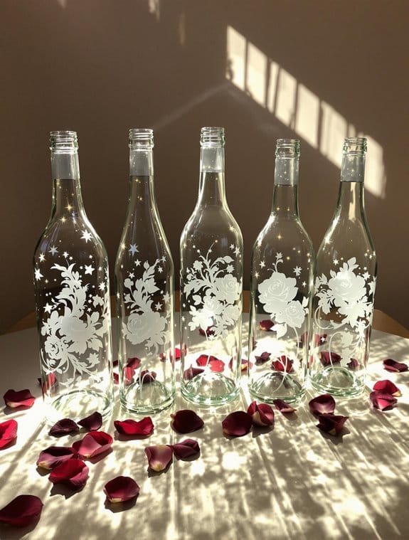 elegant etched glass collection