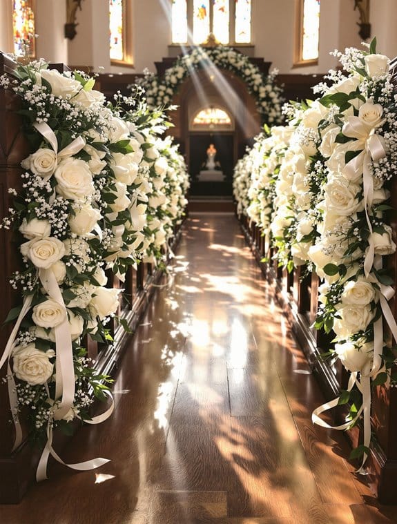 elegant floral decoration garlands