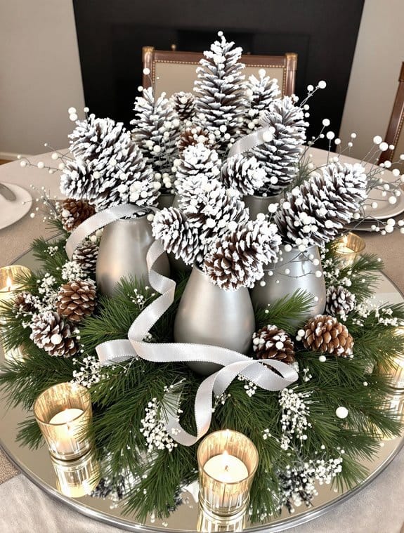 elegant mercury glass pine