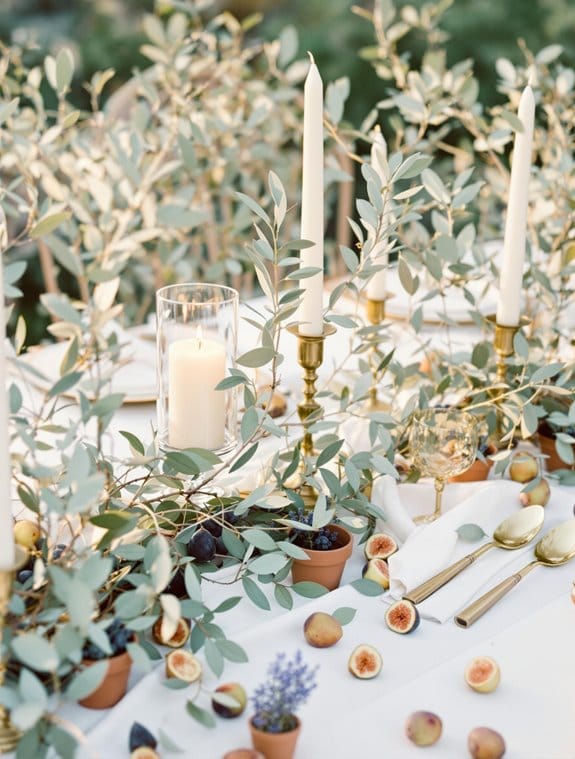 elegant olive branch decor