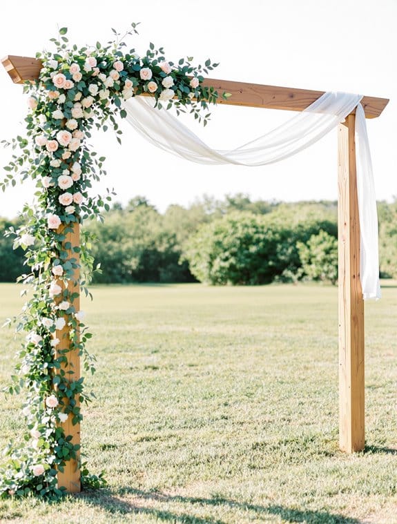 elegant square wedding entrance