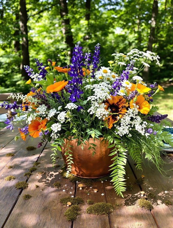 enchanting forest floral arrangements