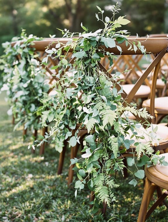 floral chair embellishments arrangement