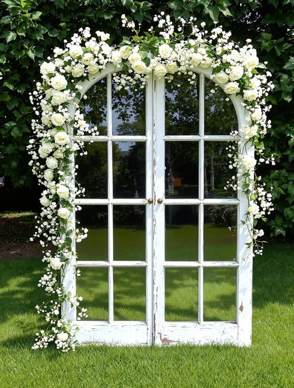 floral themed architectural window design