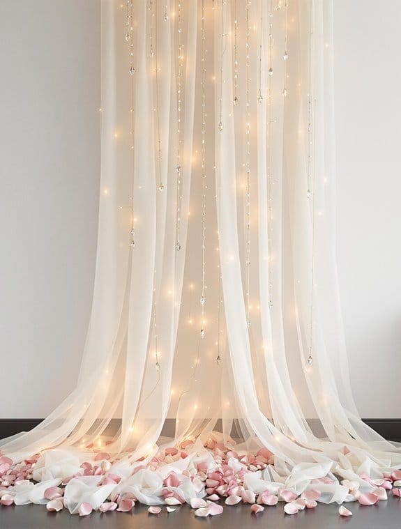 glamorous diy photography backdrop