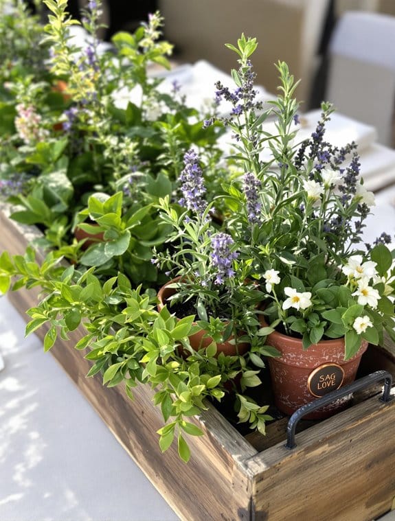 herb garden seasonal showcases