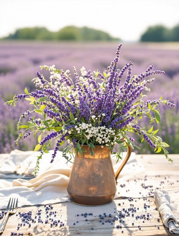lavender fields blooming beautifully