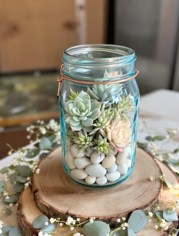 lush succulent garden arrangement