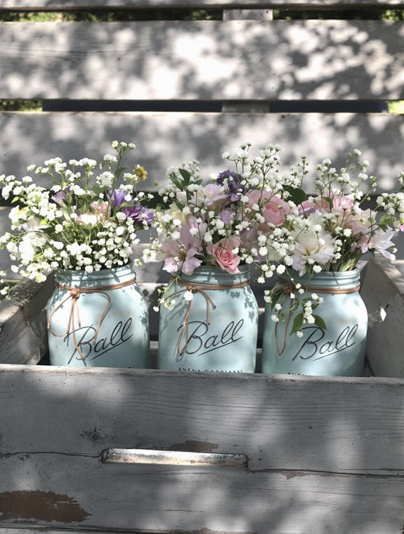 rustic wooden crate displays