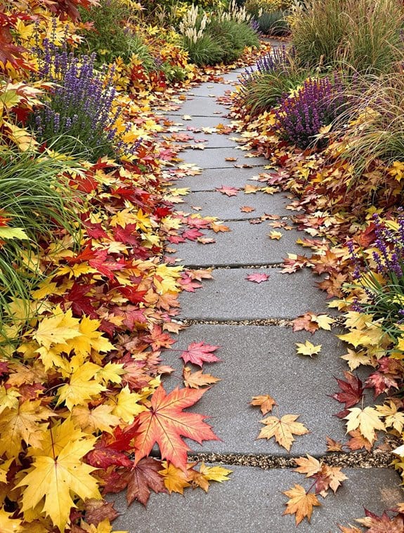 vibrant autumn plant borders