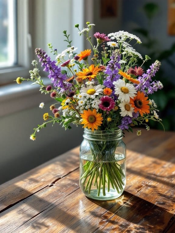 wildflower centerpieces for summer